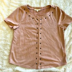 Blush Swede Shirt